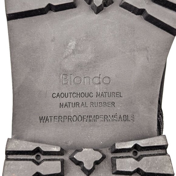 Blondo Men Kylen Waterproof Black Leather Combat Ankle Boots size 7.5 - Picture 6 of 9